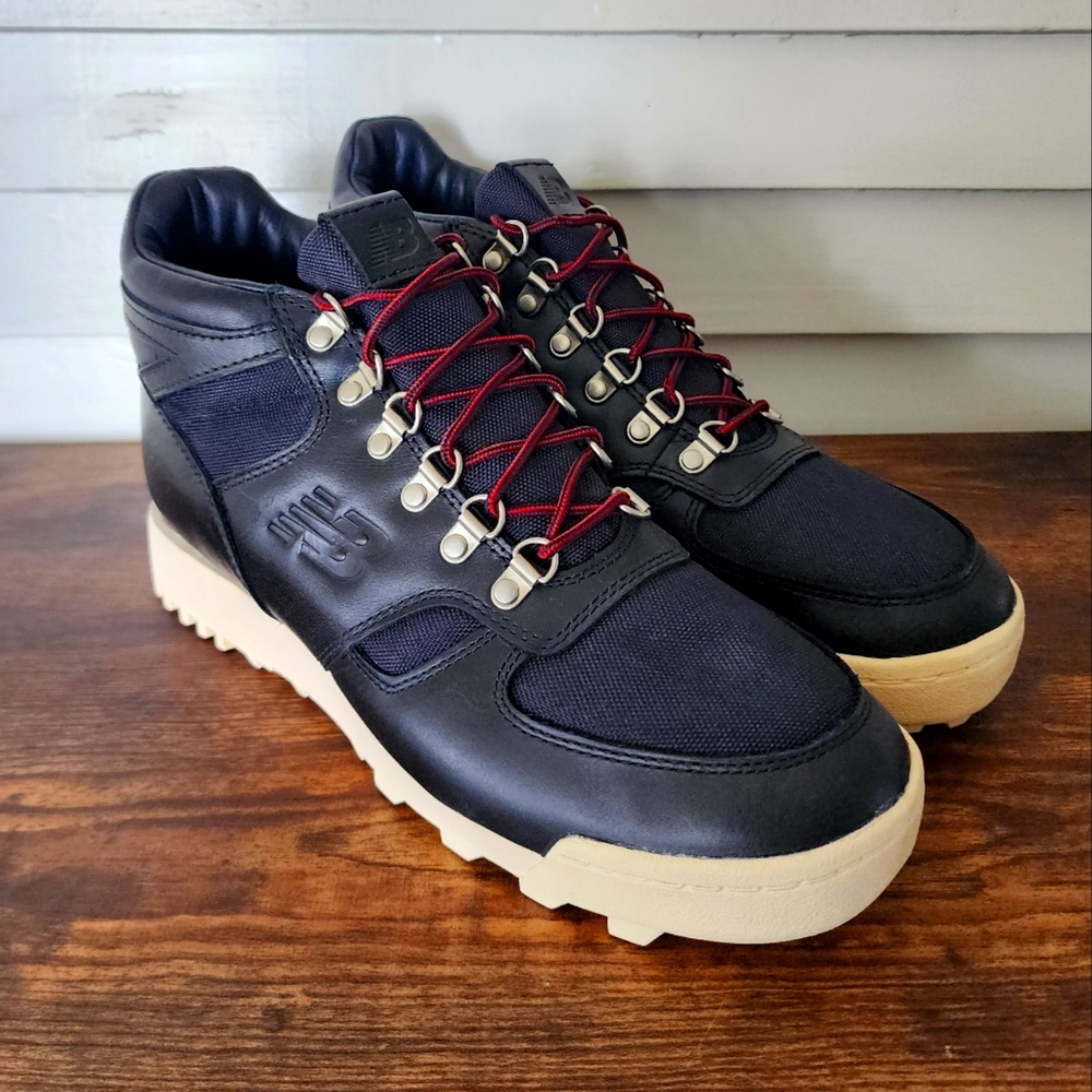 New Balance Rainier Hiking Boots Size 10 Black Leather